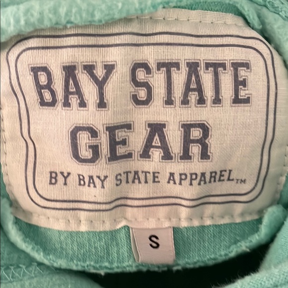 Mint Green Hoodie with Boston Print - Picture 5 of 8